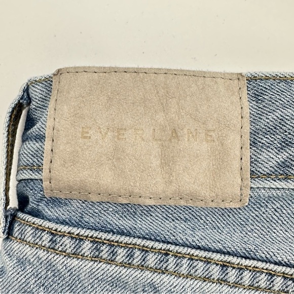 EVERLANE The Relaxed ‘90s Short Raw Fringed Edge Cutoff Distressed Hem Size 25 - Picture 8 of 9